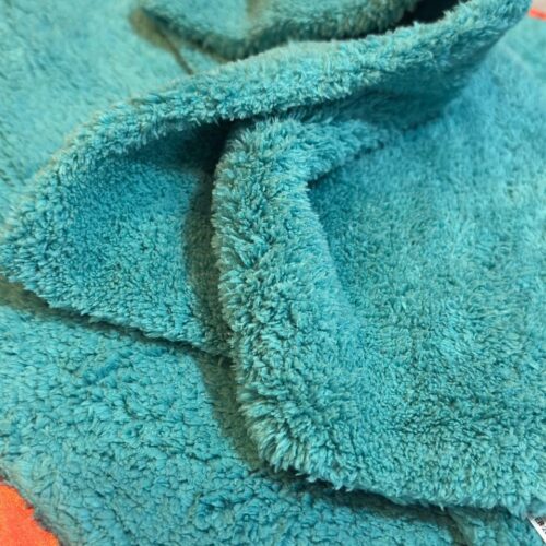 Toalha em microfibra Super Macia Azul 40x40 Corte a laser 500 GSM