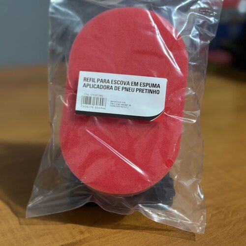 Refil P/ Escova Em Espuma Aplicadora De Pneu  Pretinho